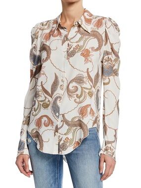 See by Chloé Puff-Sleeve Button Down